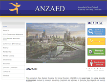 Tablet Screenshot of anzaed.org.au